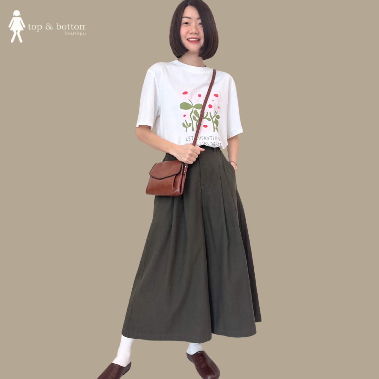 COTTON DENIM PUFFY HAREM ANKLE PANT