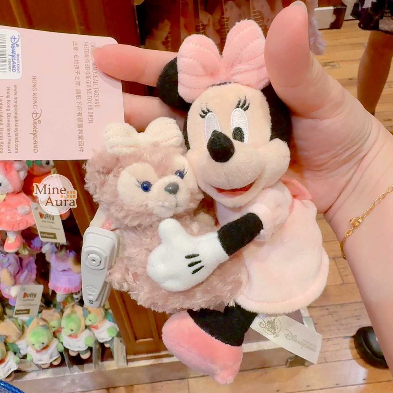 米妮 Minnie 雪莉玫 ShellieMay 派對系列 絨毛 吊飾 鑰匙圈 -香港迪士尼樂園