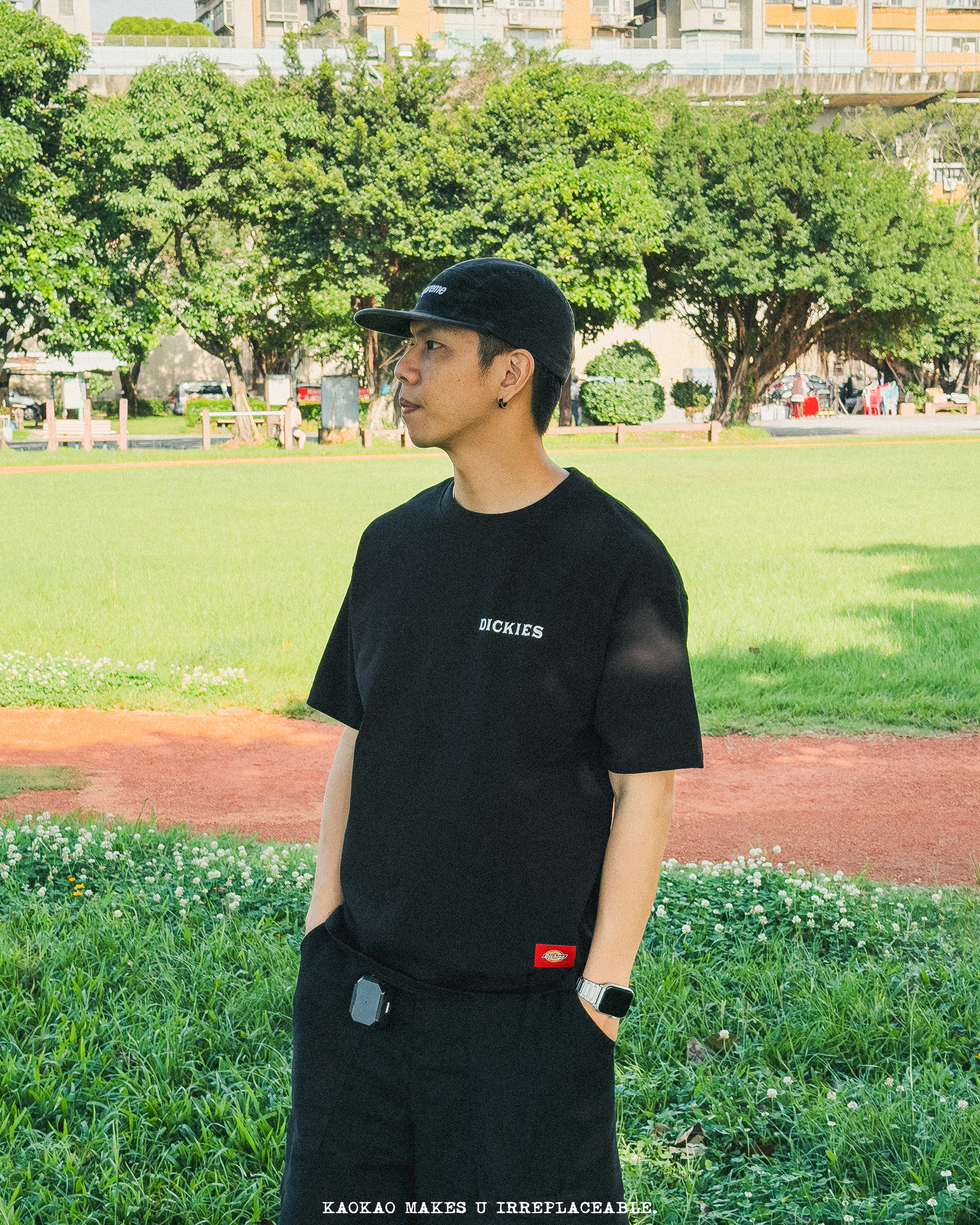 Dickies 280g 純棉 太陽印花 短踢