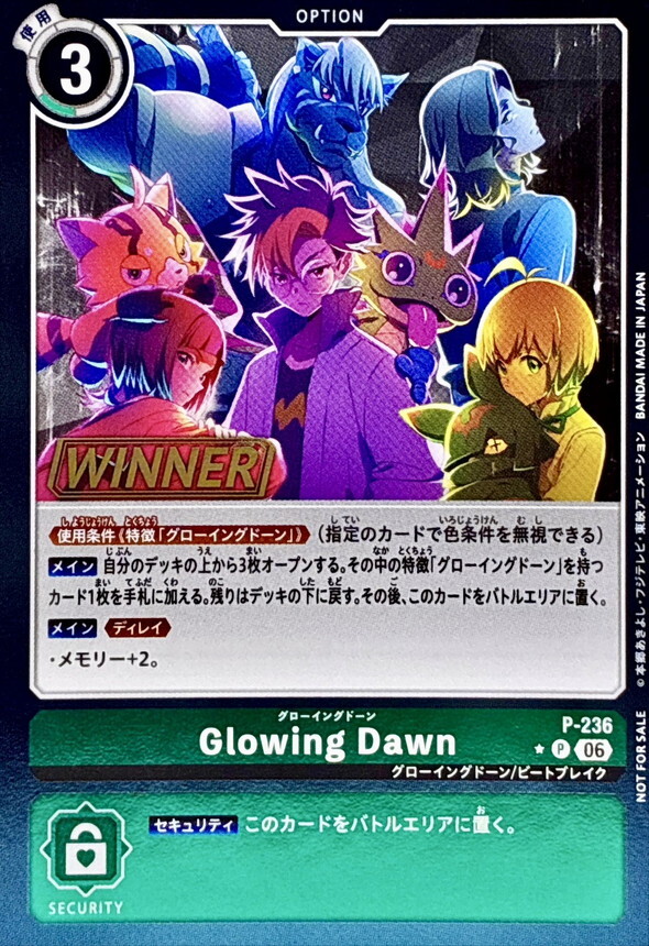P- 236 (06)(WINNER)Glowing Dawn【P】
