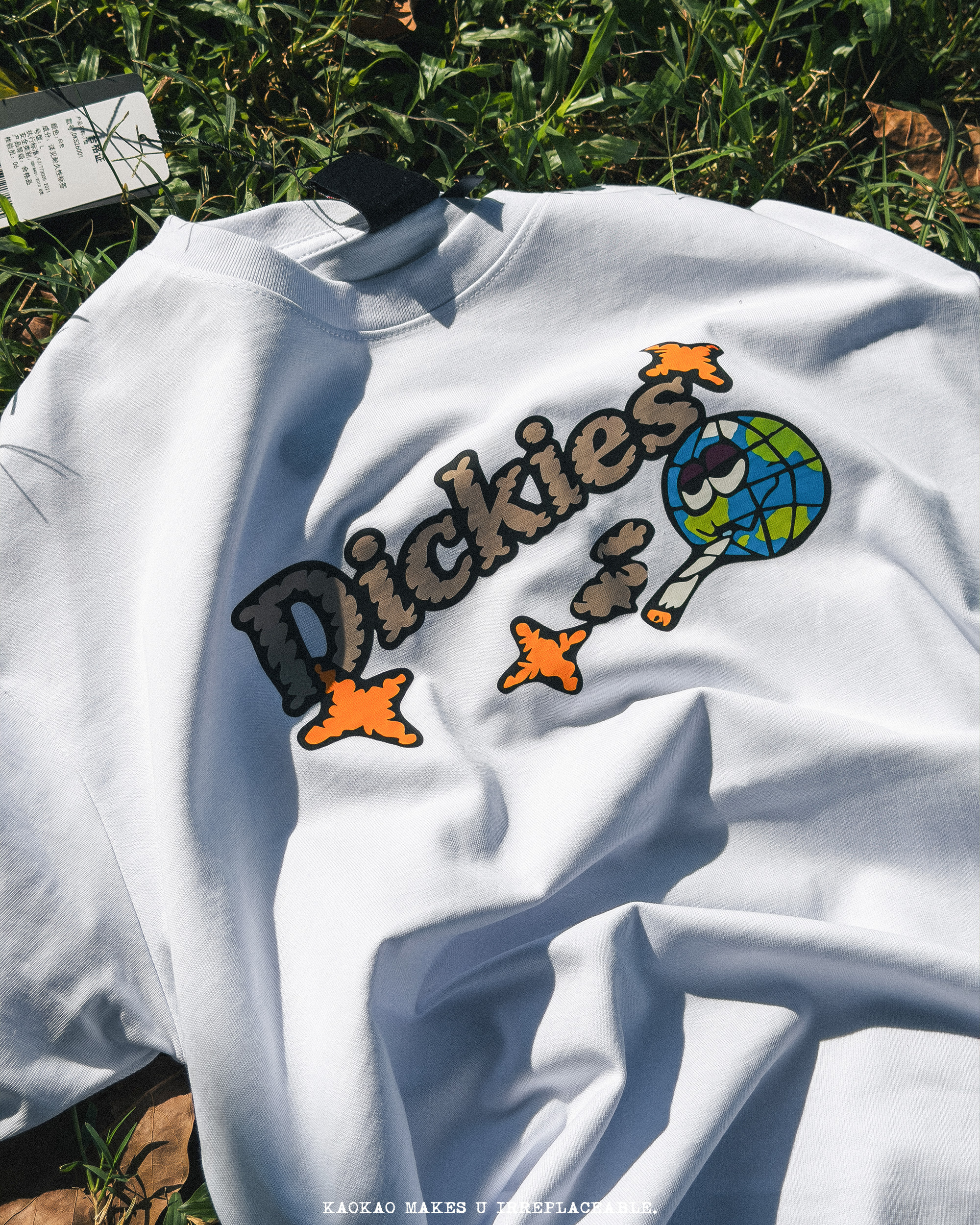 現貨 Dickies 320g 地球卡通 厚磅 短Tee
