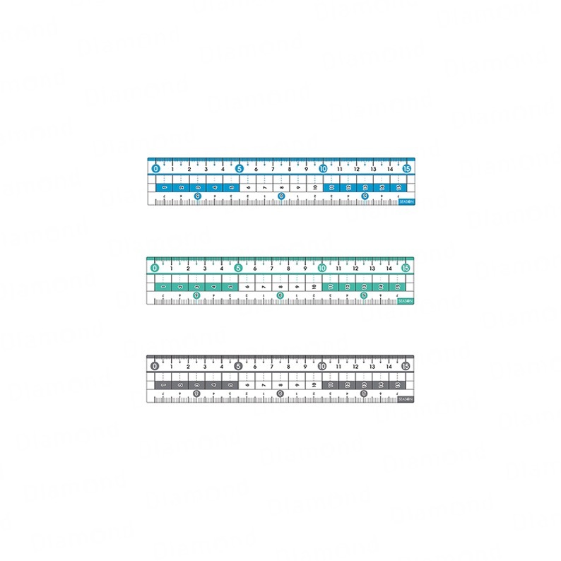 Diamond Stationery & Packaging – Season Paper & Gift, PVC Soft Measuring Tape 15cm, 6-Piece Set [CK012]
