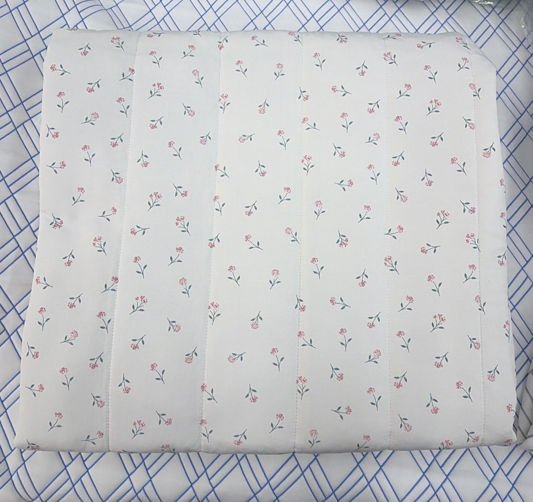 SX20 韓國活潑小花莫代爾+涼感底被- 粉色 (SS-150x200cm)