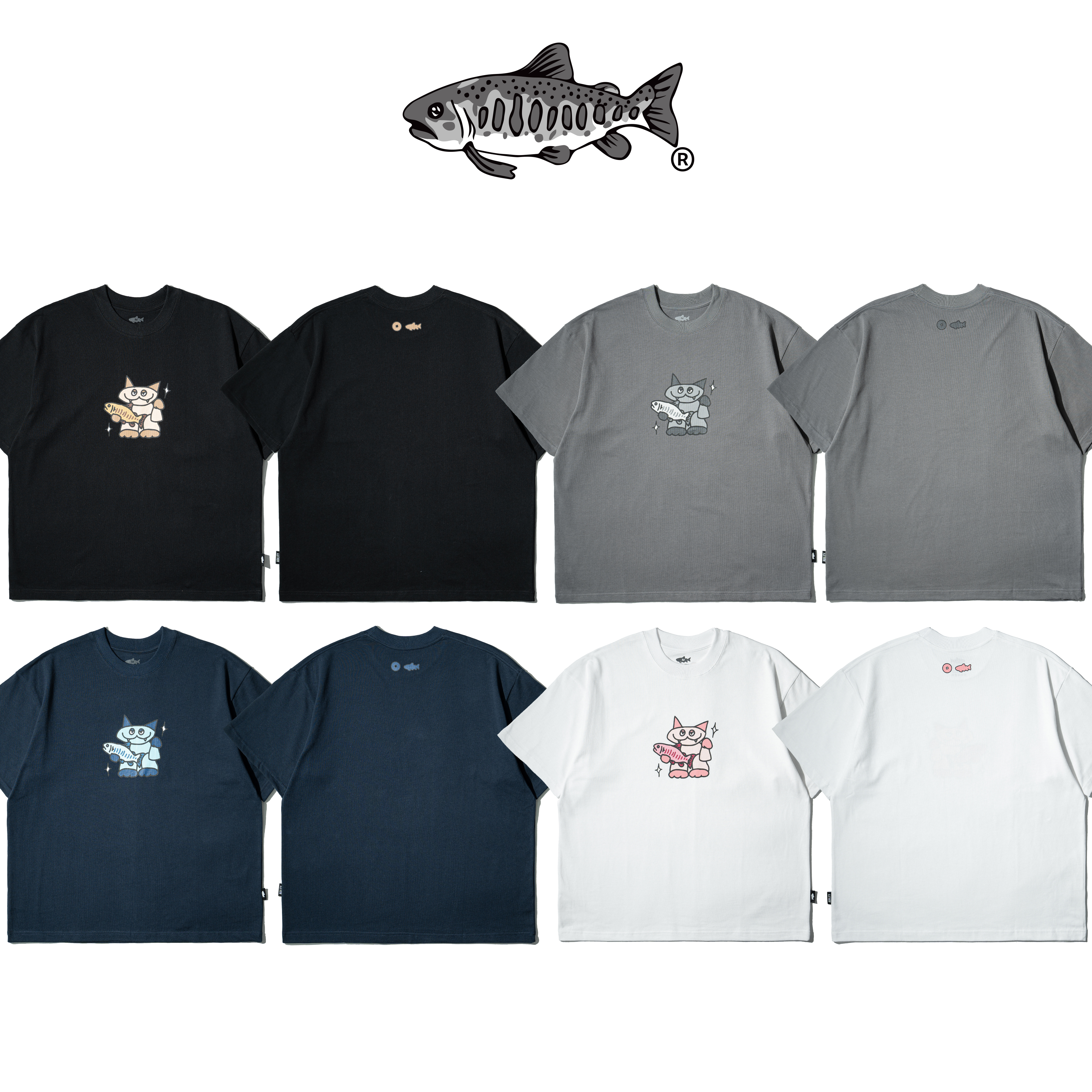 AGILITY Image Heavy Tee / Chibi Lucky Cat Q版招財貓 短袖Tee [RS6-LC2]