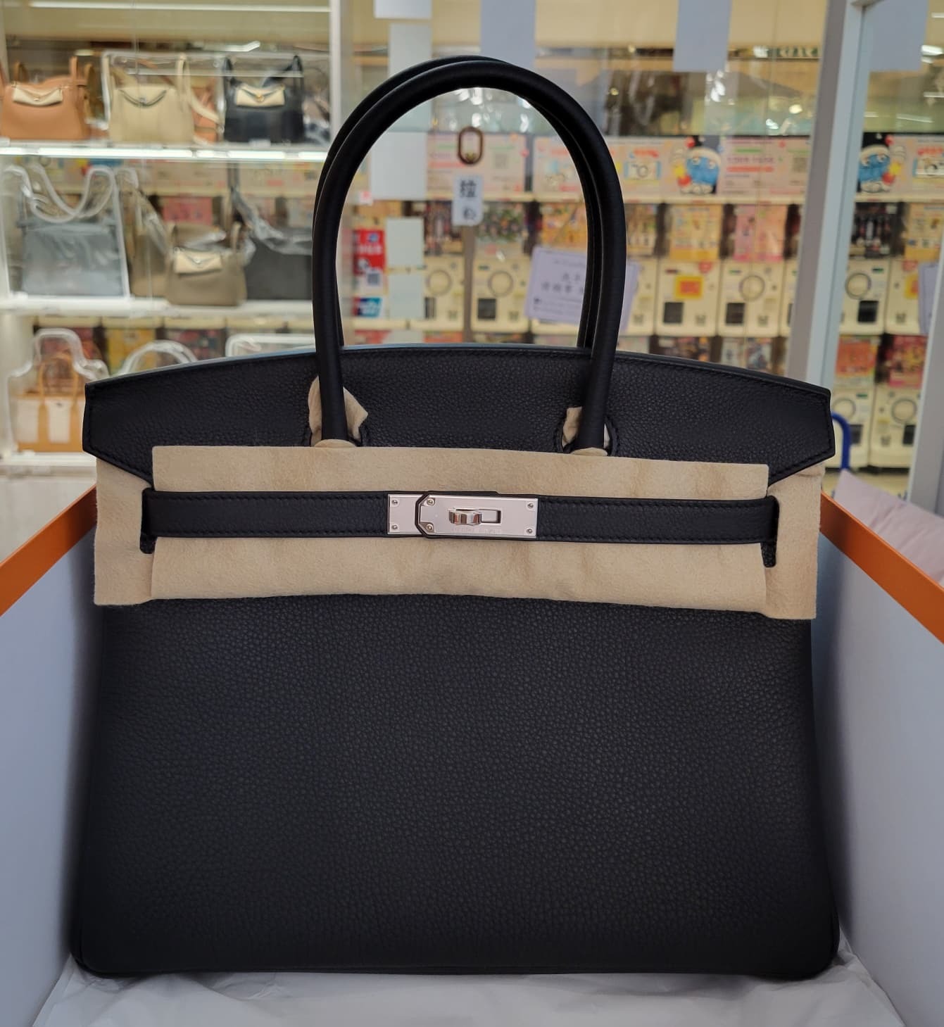 HERMES BIRKIN 30 NOIR CK TOGO