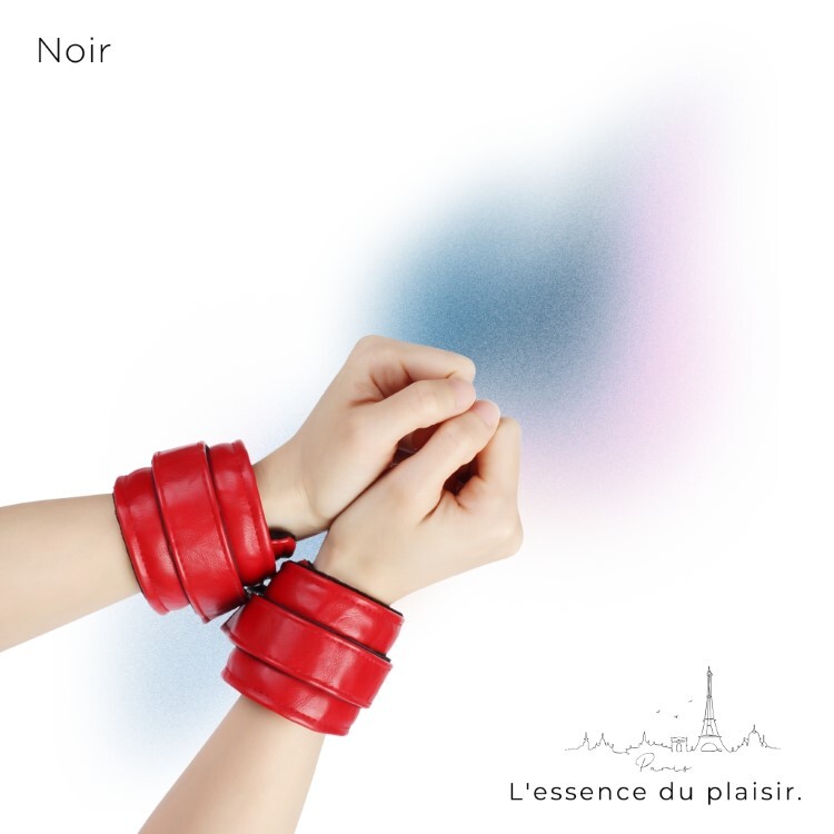 Noir 巴黎午夜 經典手銬 魔鬼氈式 sm手銬 情趣手銬 道具手銬