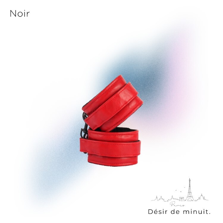 Noir 巴黎午夜 經典手銬 魔鬼氈式 sm手銬 情趣手銬 道具手銬