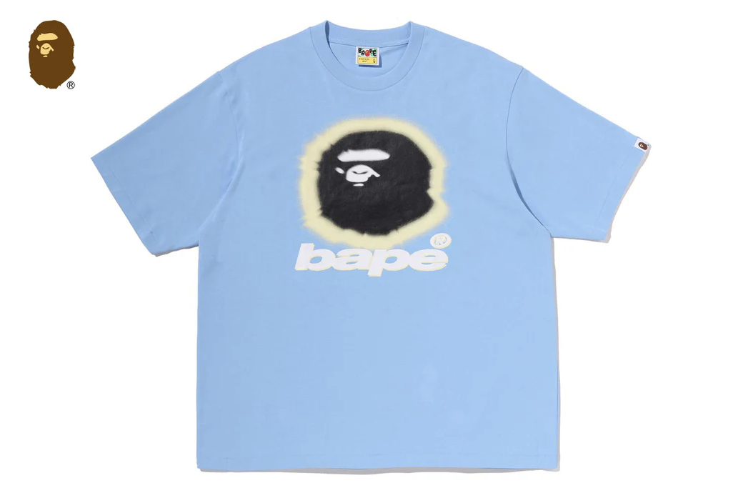 【BAPE男生】0516發售 寬版SPRAY APE HEAD RELAXED FIT TEE