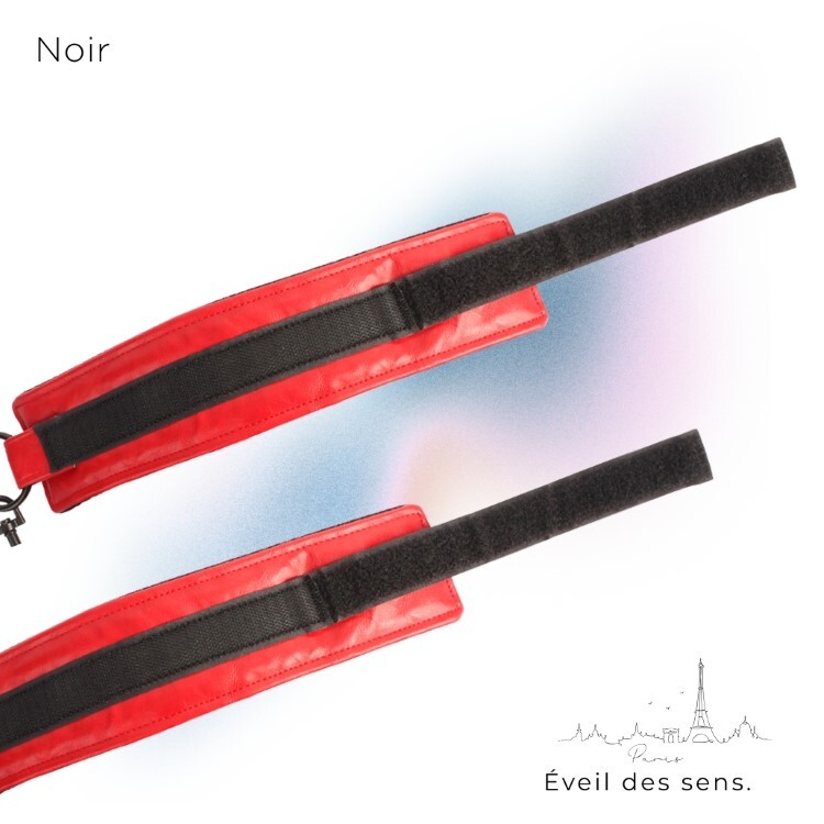 Noir 巴黎午夜 經典手銬 魔鬼氈式 sm手銬 情趣手銬 道具手銬