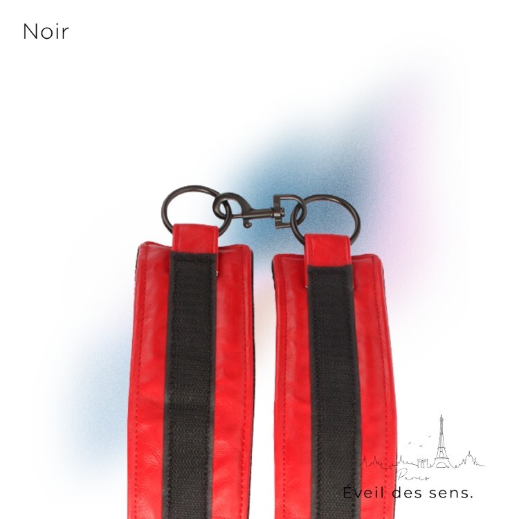 Noir 巴黎午夜 經典手銬 魔鬼氈式 sm手銬 情趣手銬 道具手銬