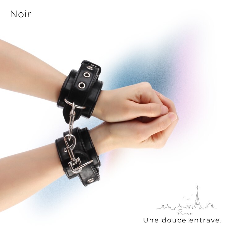 Noir 巴黎午夜 經典手銬 針扣式 極黑之境 sm手銬 情趣手銬