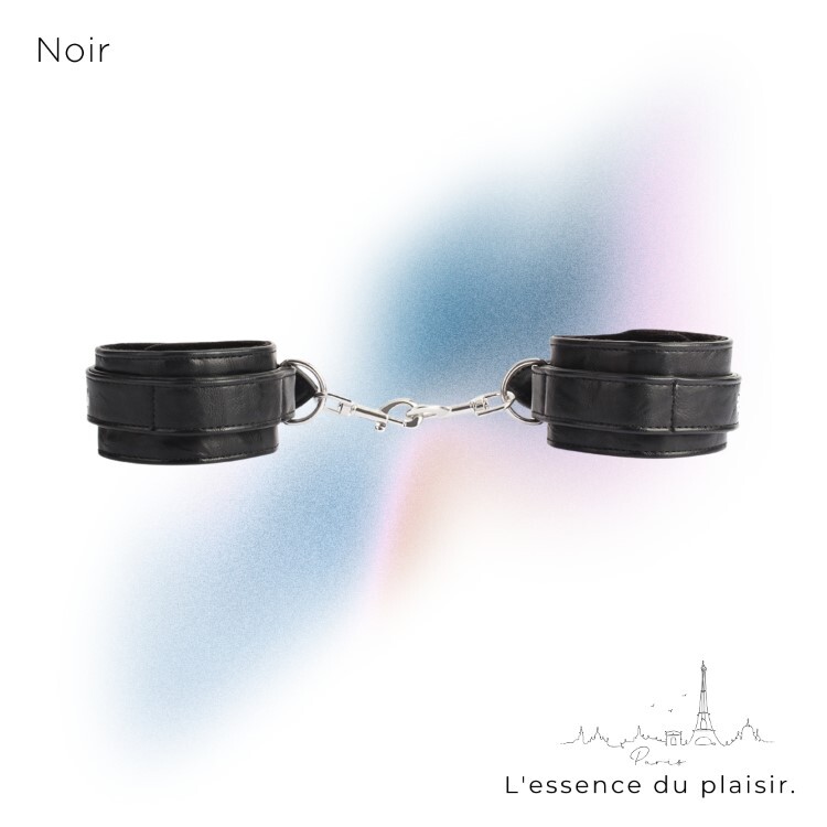 Noir 巴黎午夜 經典手銬 針扣式 極黑之境 sm手銬 情趣手銬
