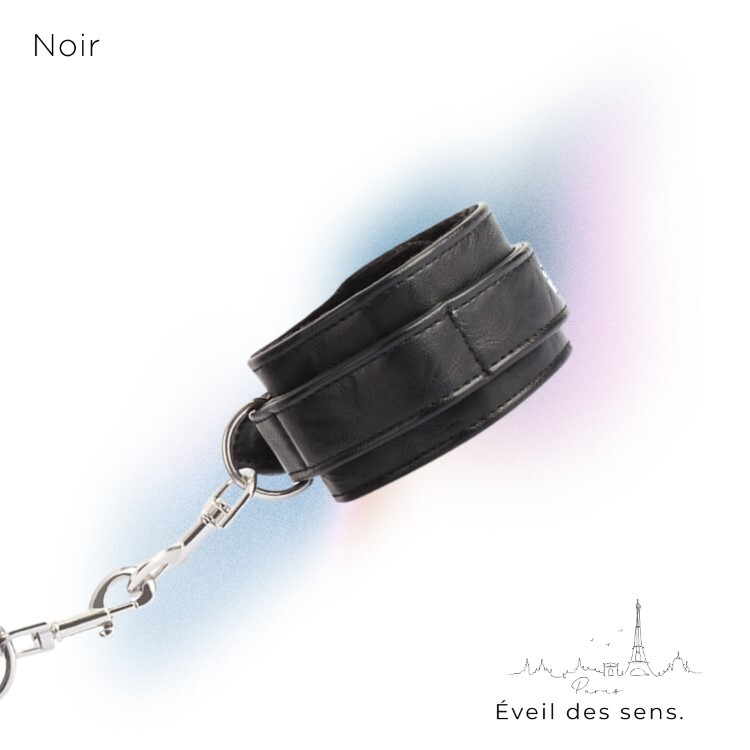 Noir 巴黎午夜 經典手銬 針扣式 極黑之境 sm手銬 情趣手銬