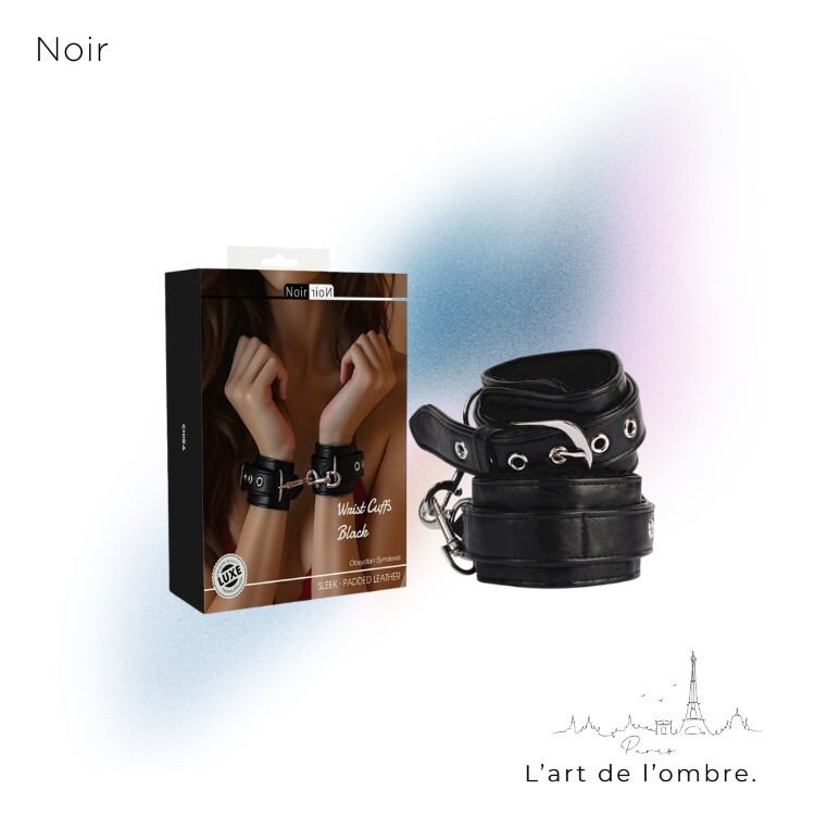 Noir 巴黎午夜 經典手銬 針扣式 極黑之境 sm手銬 情趣手銬