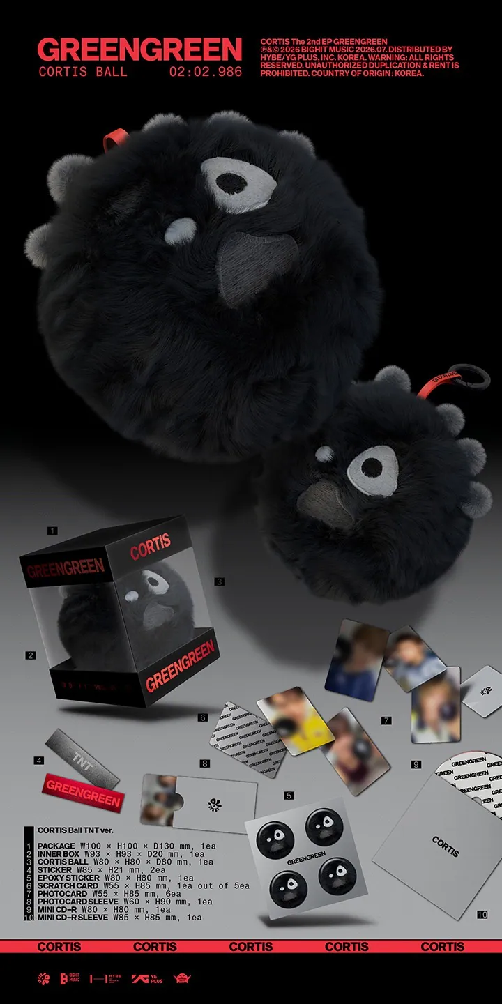 【逢甲 FUZZY】CORTIS 第二張迷你專輯 GREENGREEN(CORTIS Ball ver.)