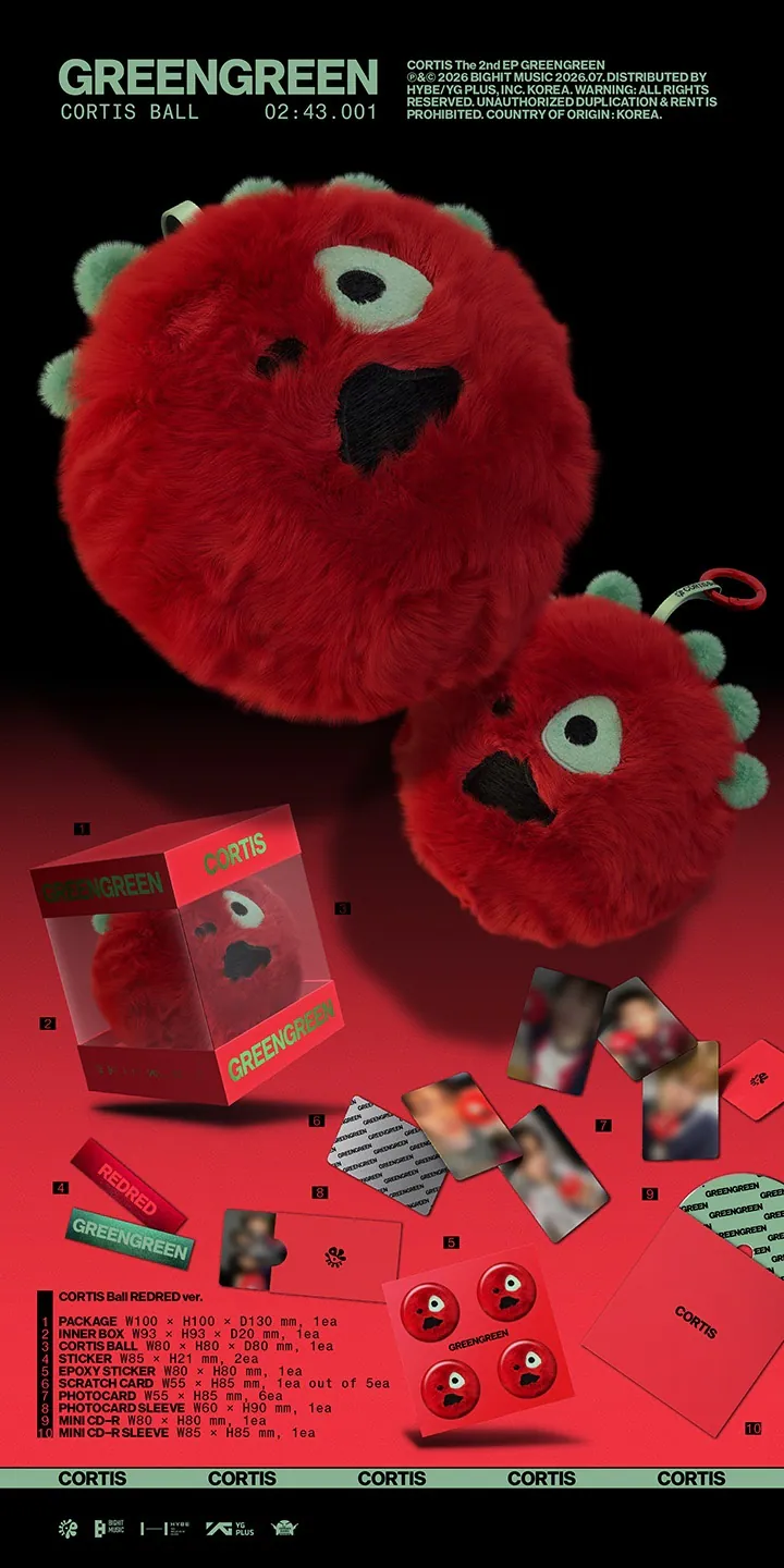 【逢甲 FUZZY】CORTIS 第二張迷你專輯 GREENGREEN(CORTIS Ball ver.)