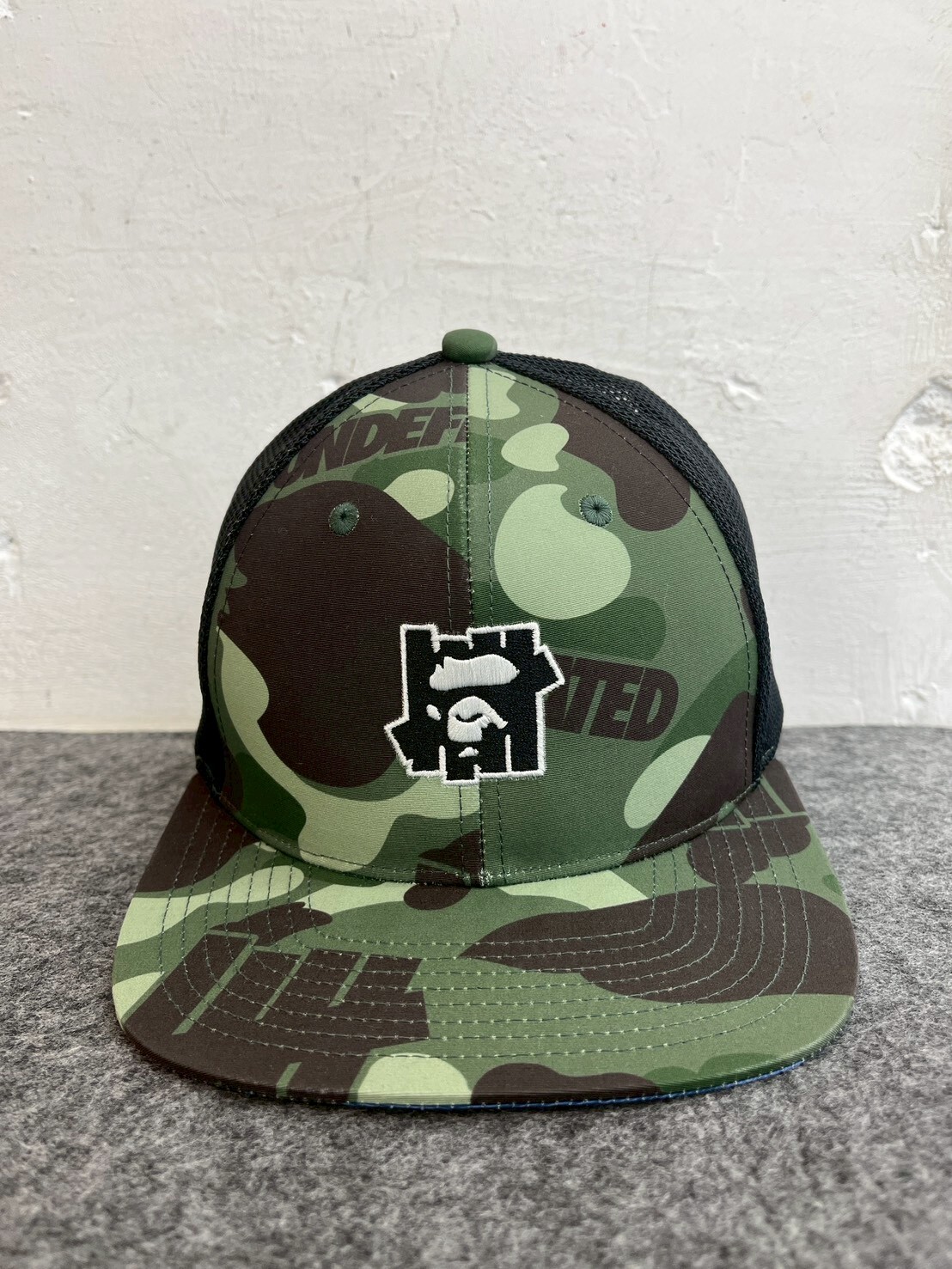 BAPE x Undefeated Color Camo Mesh Cap