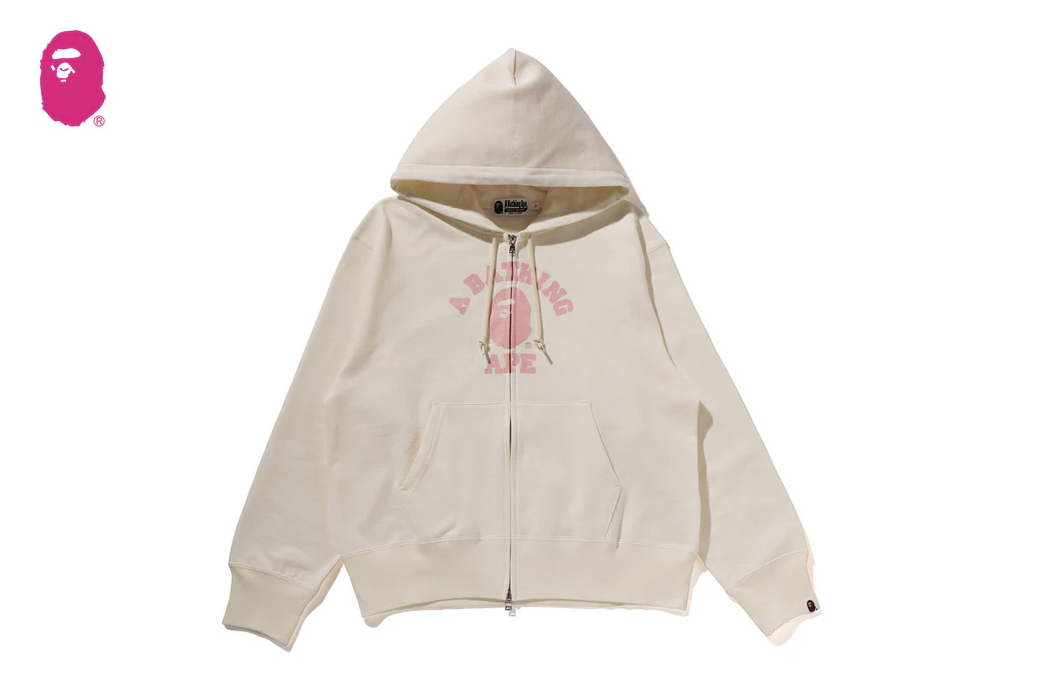 【BAPE 女生】0516發售COLLEGE ZIP HOODIE