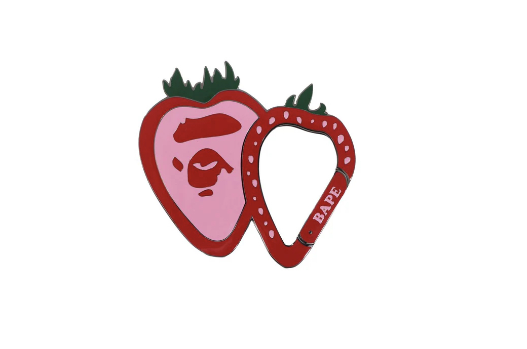 【BAPE配件】0516發售STRAWBERRY APE HEAD CARABINER
