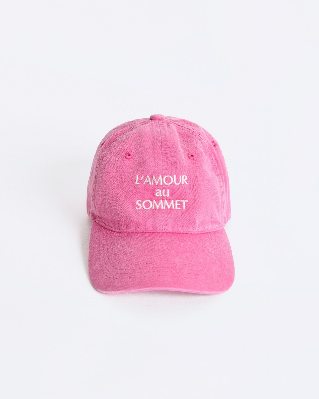 1EE0520-001 [EMOI EMOI] “L'Amour Au Sommet”帽子 - 玫瑰成衣染料 #EMO26S1CASQDDLAASROS-TU (EU)
