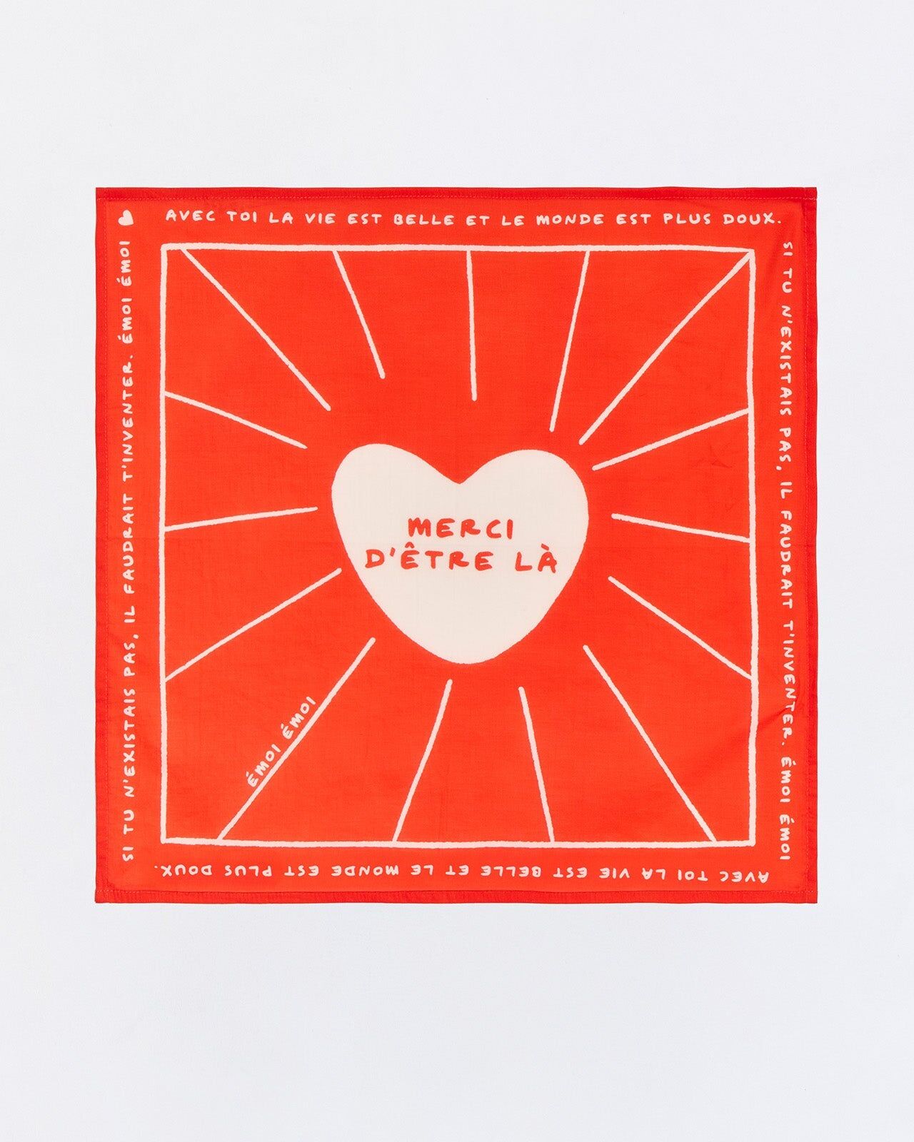 1EE0520-036 [EMOI EMOI] 感謝您的光臨，紅色頭巾 #EMO25W1FRDDPAPMDELROU-TU (EU)