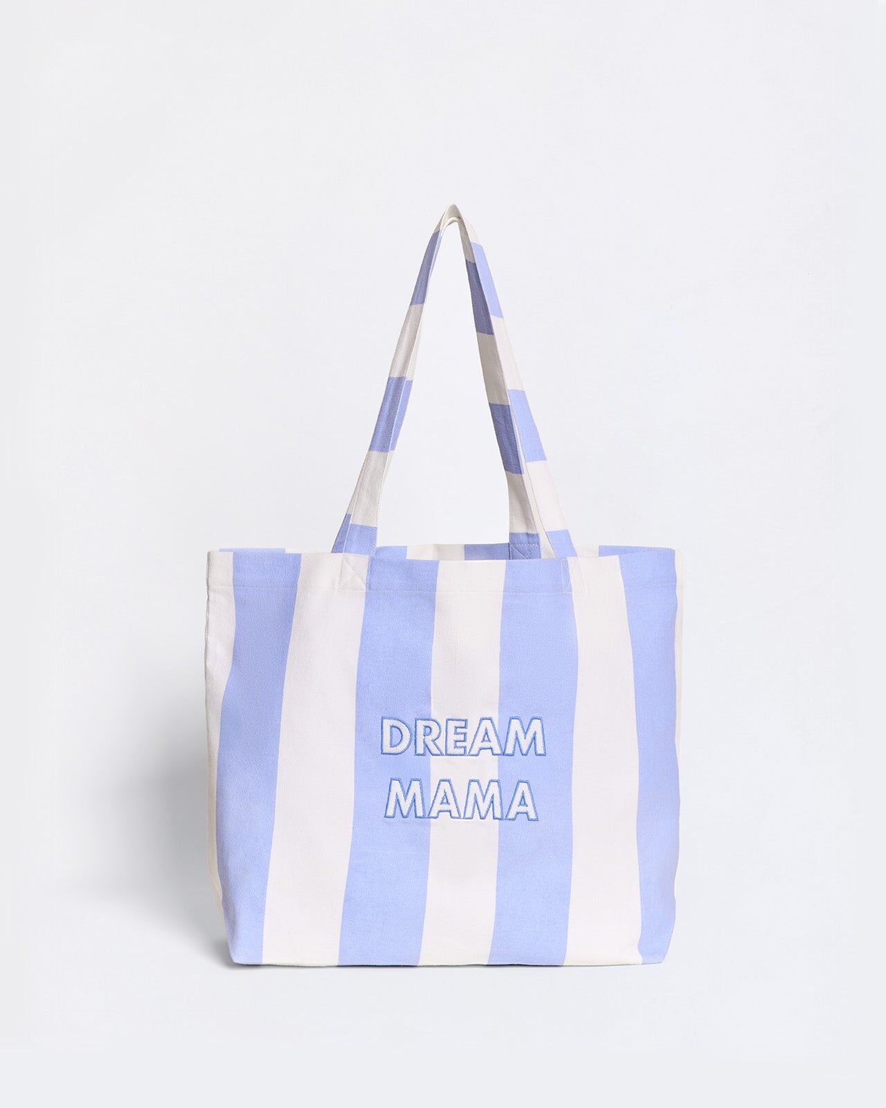 1EE0520-038 [EMOI EMOI] Dream Mama 刺繡手提袋 - 藍色條紋 #EMO26S1SACDMAMDRMRYB-TU (EU)