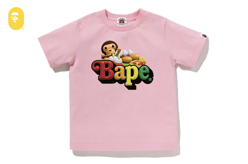 【BAPE 童裝】0516發售 3D MILO JUNKFOOD ON BAPE TEE