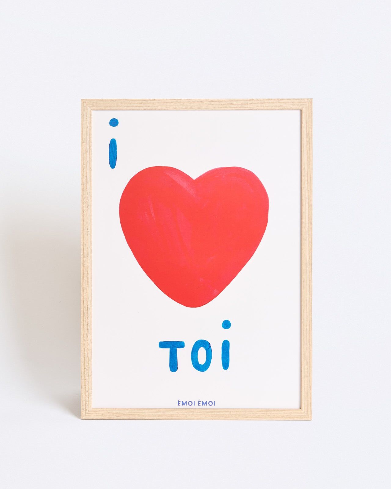 1EE0520-077 [EMOI EMOI] 我愛你海報 - A3 #EMO26S3AFFDDILOVETOIBLA-A3 (EU)