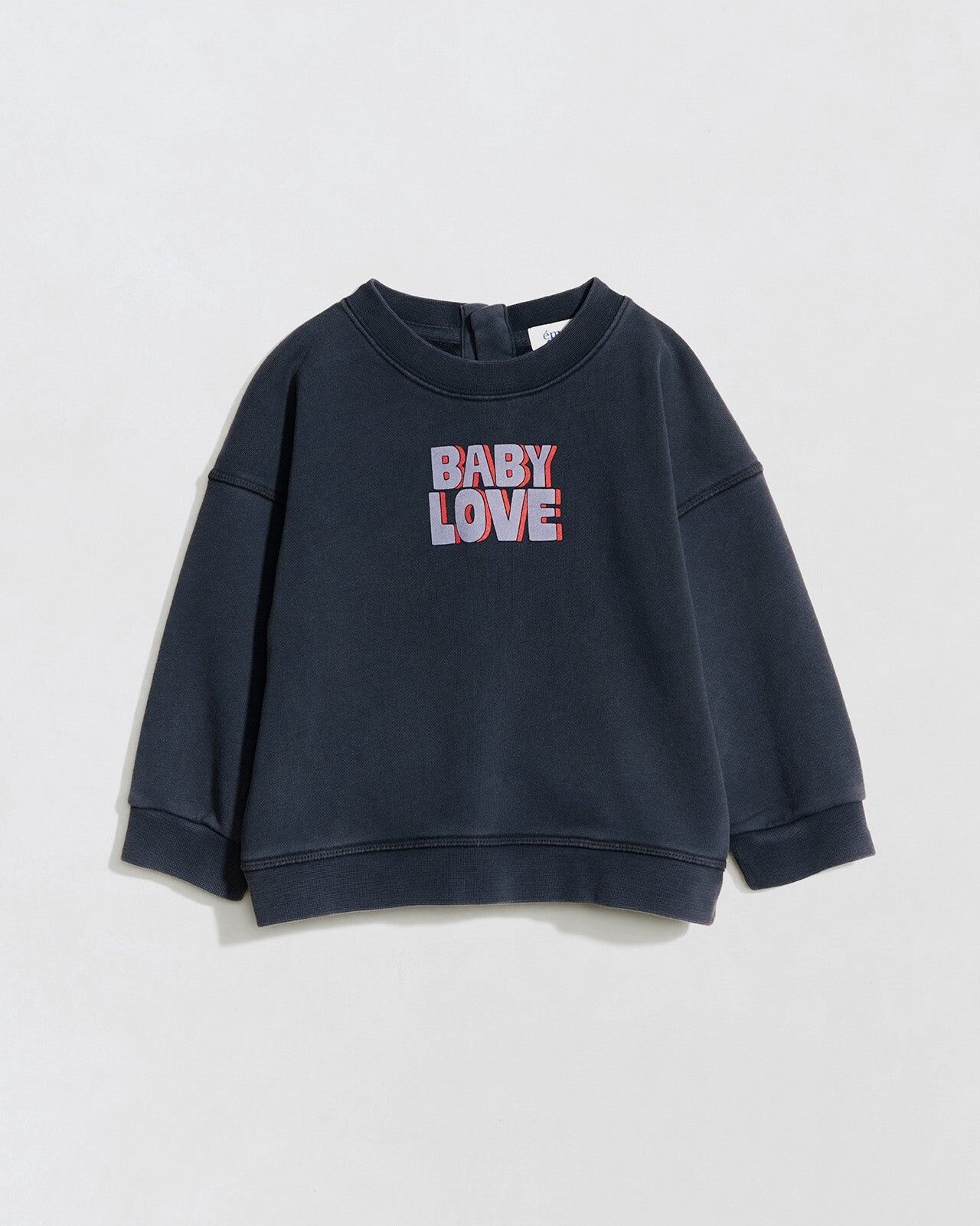 1EE0520-087 [EMOI EMOI] Baby Love 有機棉衛衣 - 成衣染色石洗 #EMO25S4SWEBBBABLOVSTO (EU)
