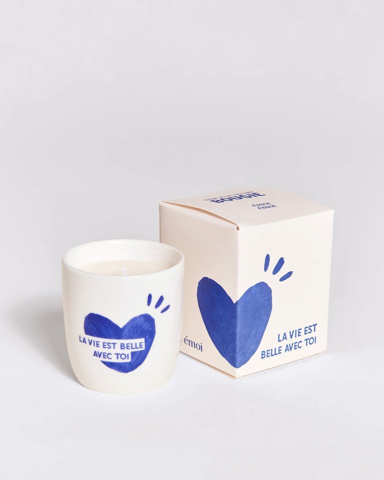 1EE0520-119 [EMOI EMOI] 有你，生活更美好 杯子蠟燭 - 藍色 #EMO25S3BGIDDLVEBATBLE-TU (EU)