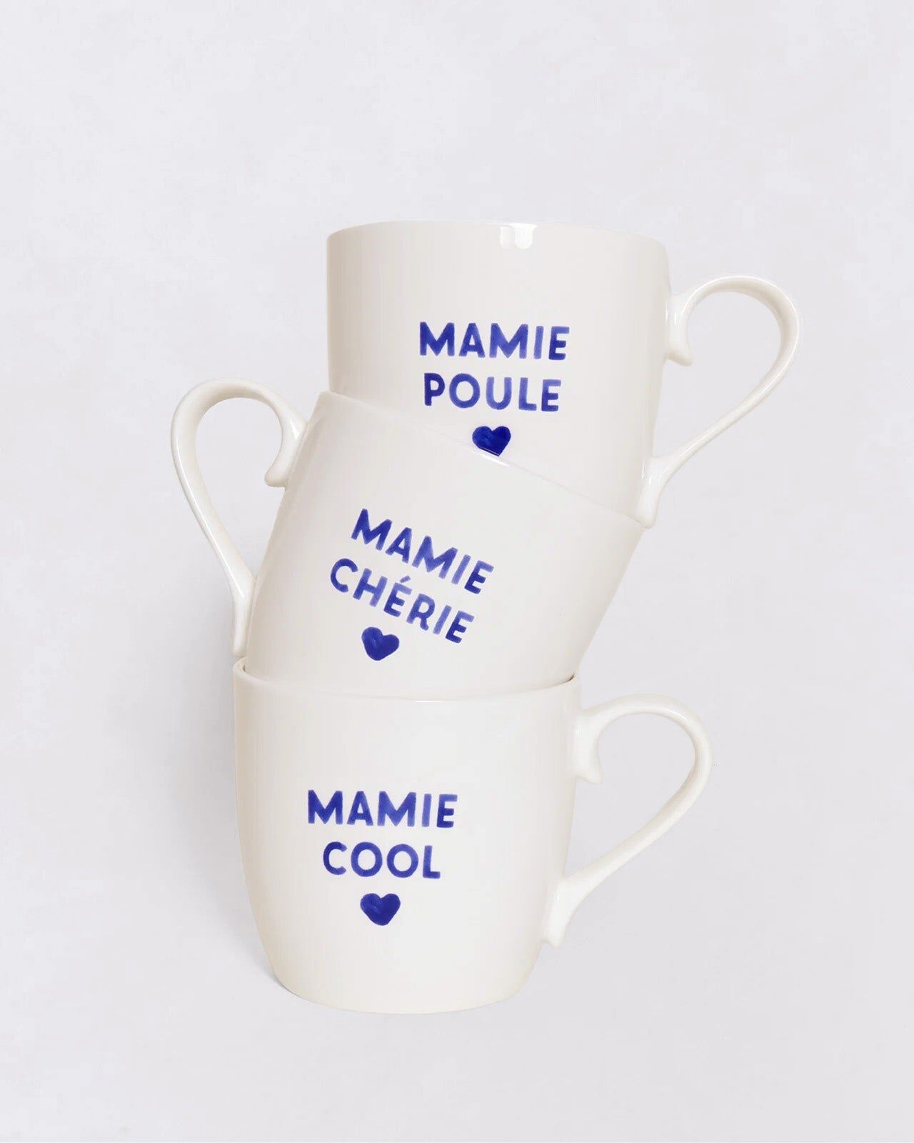 1EE0520-169 [EMOI EMOI] Mamie 馬克杯 - 可定製文字 - 藍色 #EMO24W3MUGDGMRGMRCHEBLA-TU (EU)