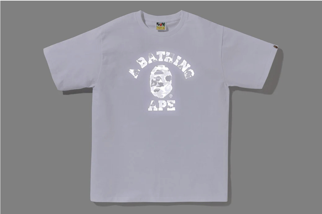 【BAPE男生】0509發售  反光ABC CAMO REFLECTIVE ON COLLEGE TEE