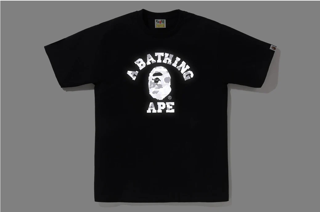 【BAPE男生】0509發售  反光ABC CAMO REFLECTIVE ON COLLEGE TEE