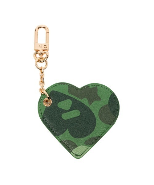 2026SS A BATHING APE BAPE CAMO PRINTED HEART MIRROR KEYRING 吊飾 鑰匙圈 鏡子 CM20282335
