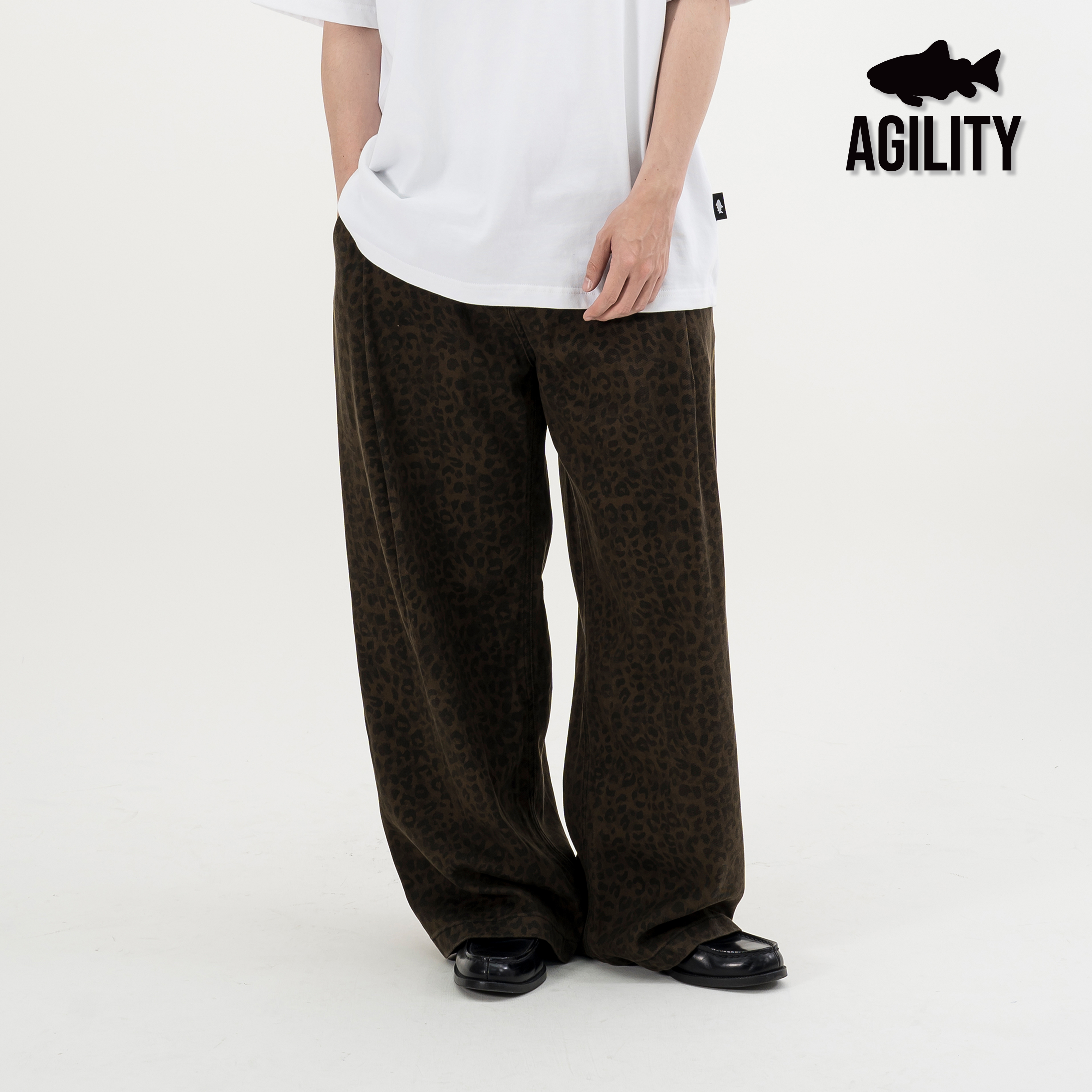 AGILITY Leopard Print Curved Pants 彎刀 豹紋長褲 [LS08]