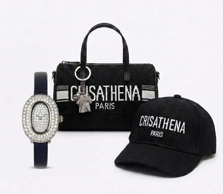 0519CTD01-CRISATHENA-COLLECTION-Crisathena 5月份母親節套裝 (套裝優惠)Boston bag + Watch  + Cap + Charms 黑色套裝 (DM1)