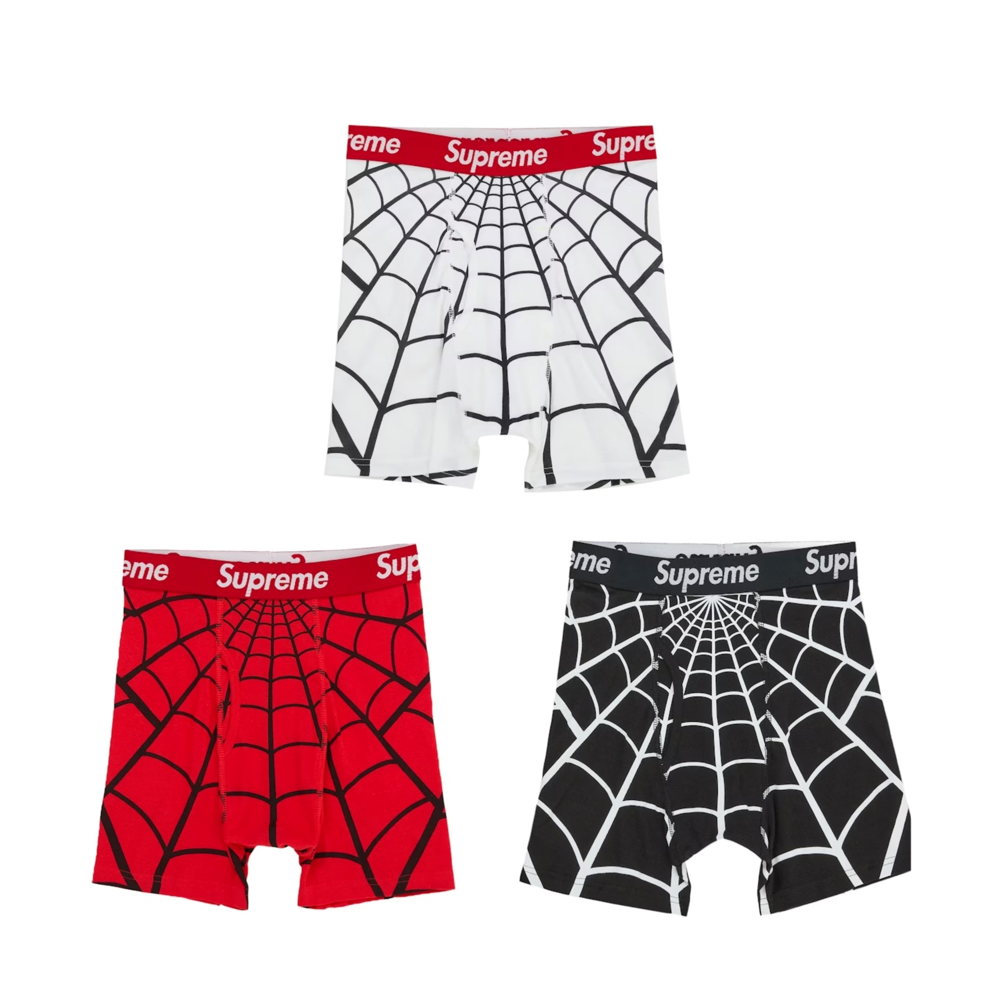 2026SS Supreme Hanes Spider-Man Boxer Briefs (2 Pack) 聯名 蜘蛛人 純棉 四角內褲 兩件一包 SS26A66