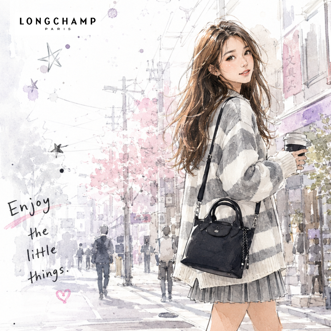 Longchamp Le Pliage Energy系列迷你crossbody (揹帶可拆)