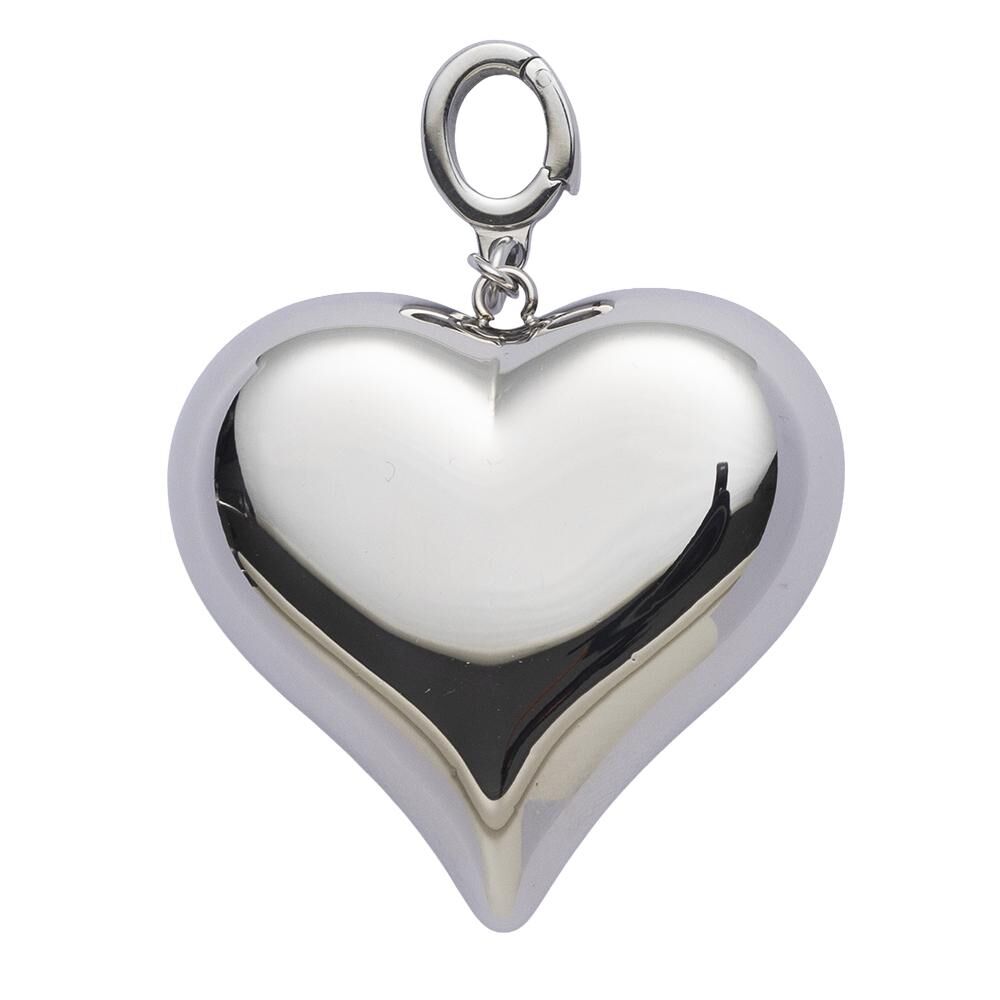 0519CT83-CRISATHENA-COLLECTION-Crisathena Heart Cubed Pendant in Silver（ A83)