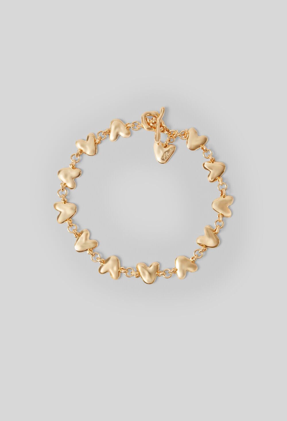 Claudie Pierlot Hammered Hearts Necklace