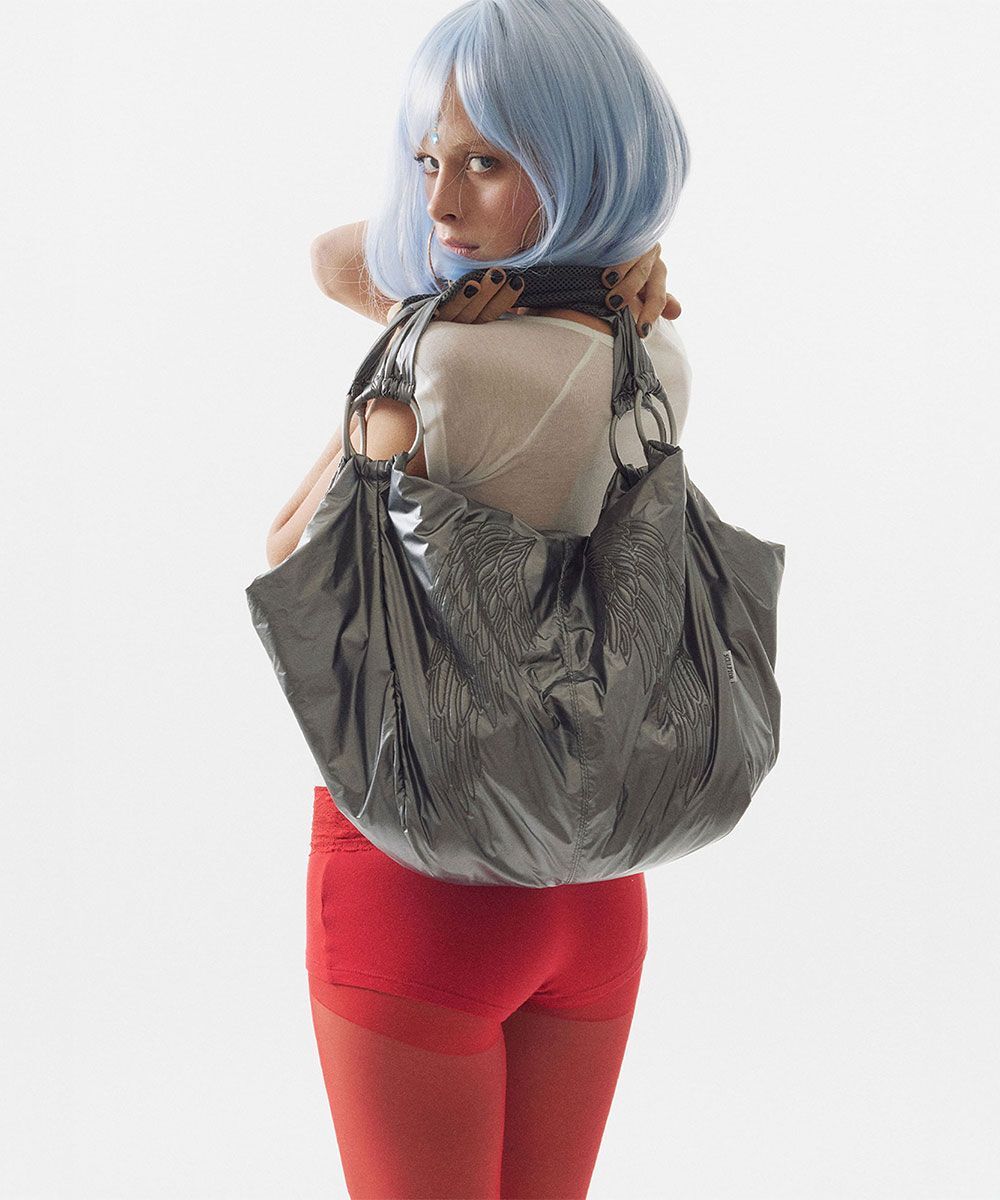 SCULPTOR Angelic Hobo Bag 銀灰色 SC26S521GY