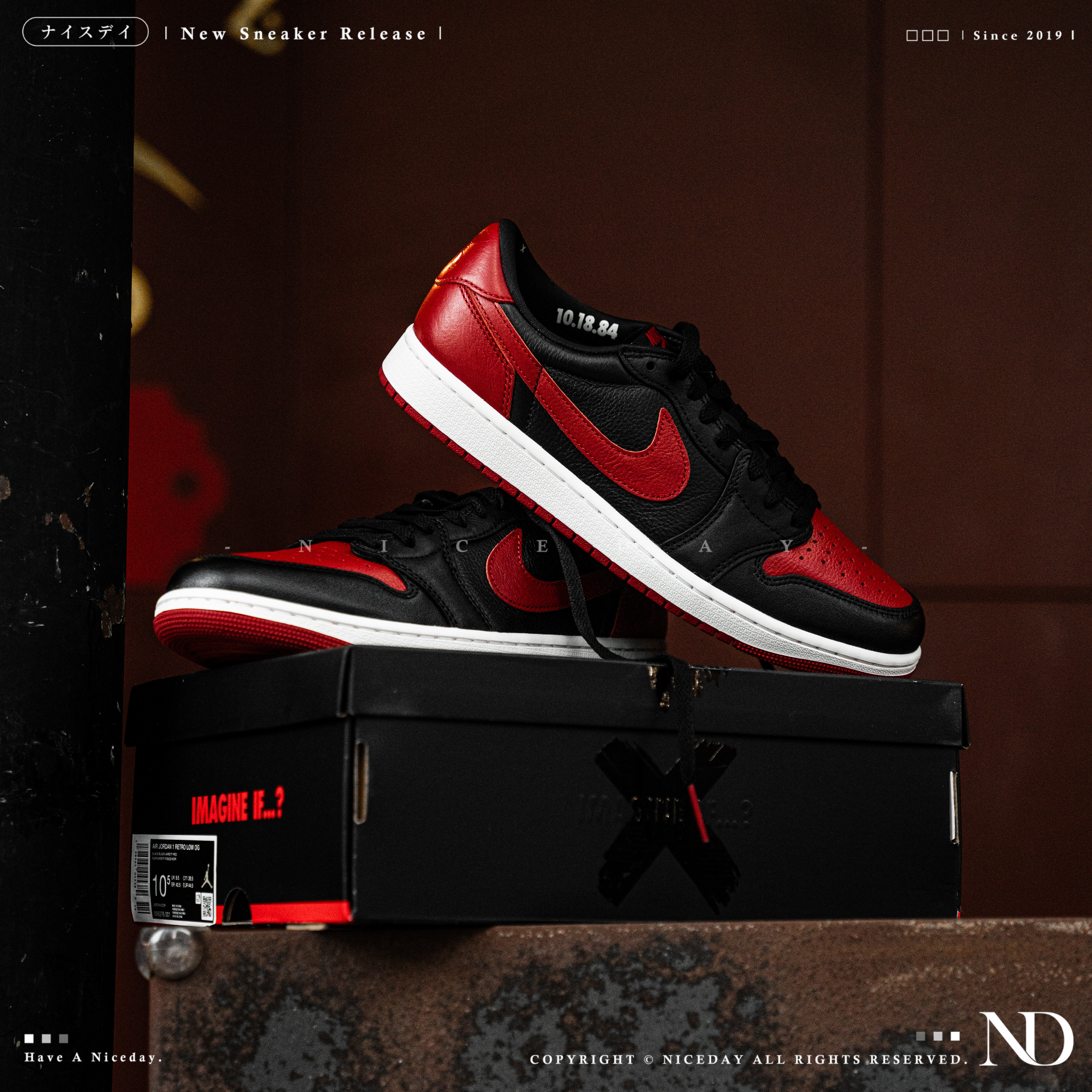 NICEDAY 現貨 Air Jordan 1 Retro OG Banned 黑紅 復刻 經典 IW6276-001