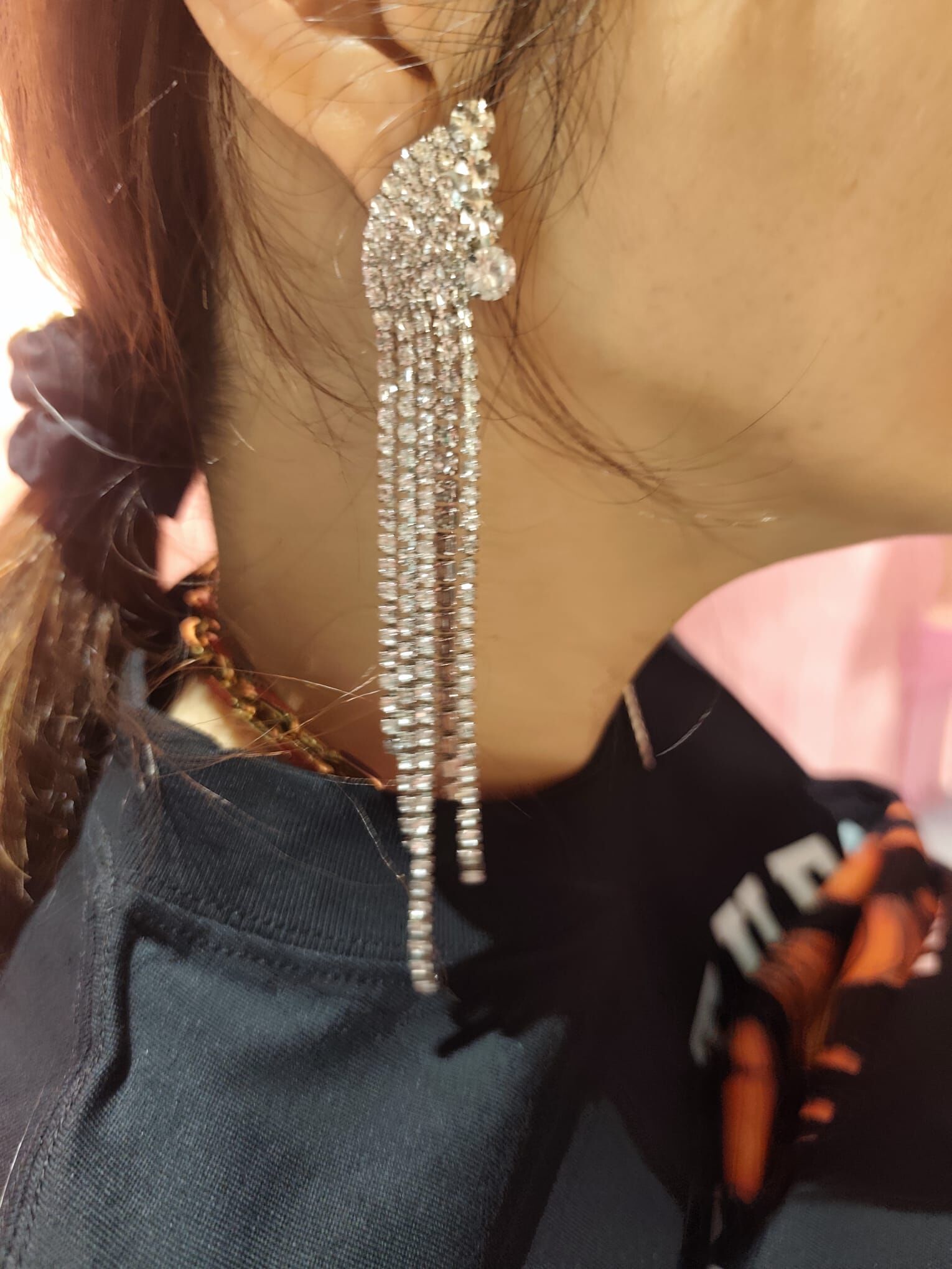 0519CT86-CRISATHENA-COLLECTION-流蘇鑲鑽耳環（ A86)