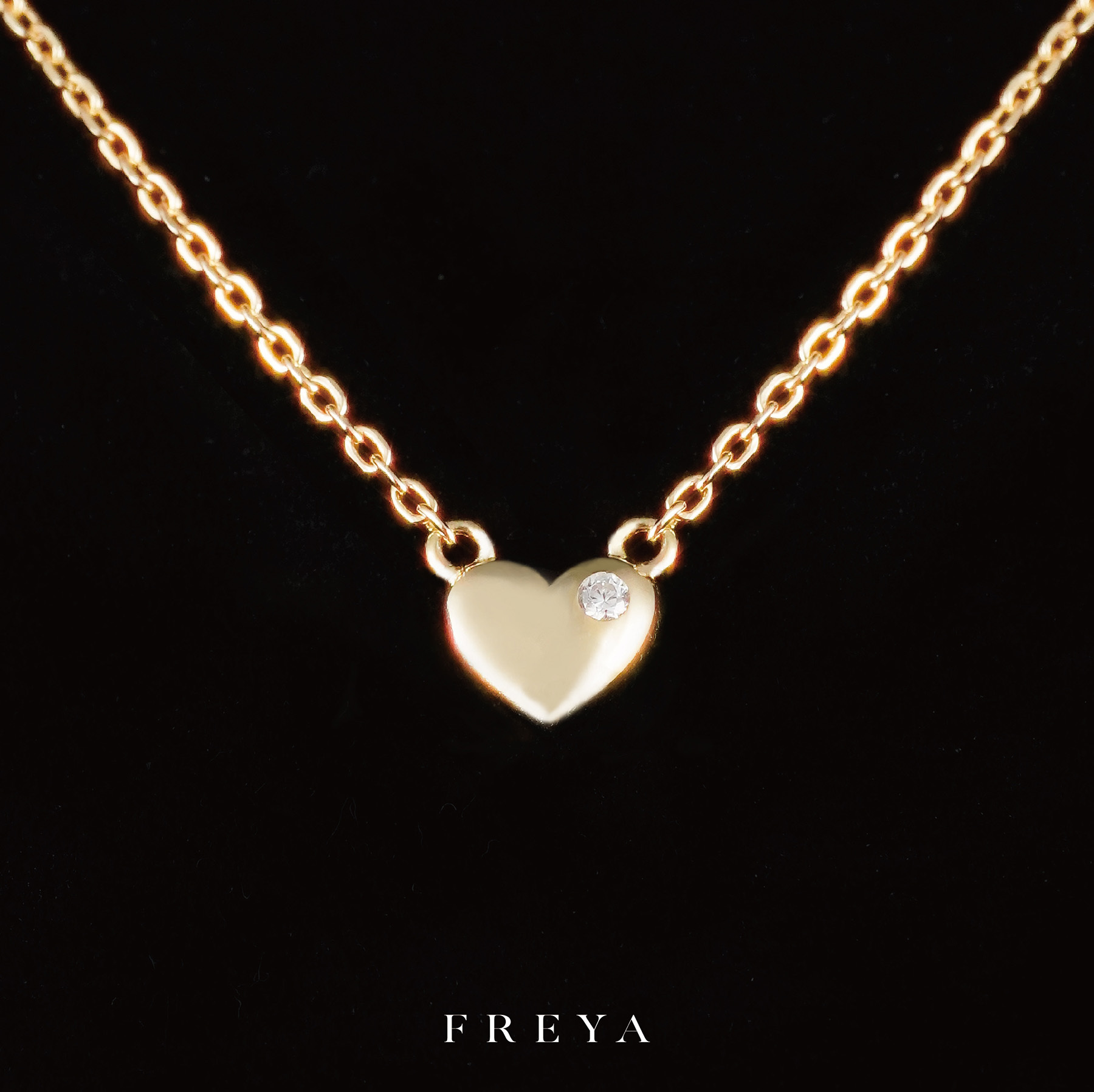 FREYA 單鑽 愛心項鍊