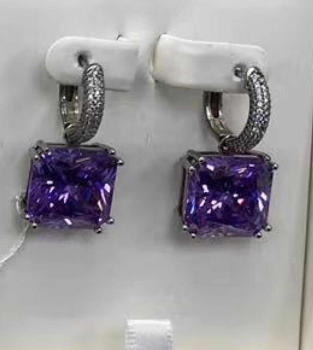 0519CT87-CRISATHENA-COLLECTION-紫石耳環（ A87)
