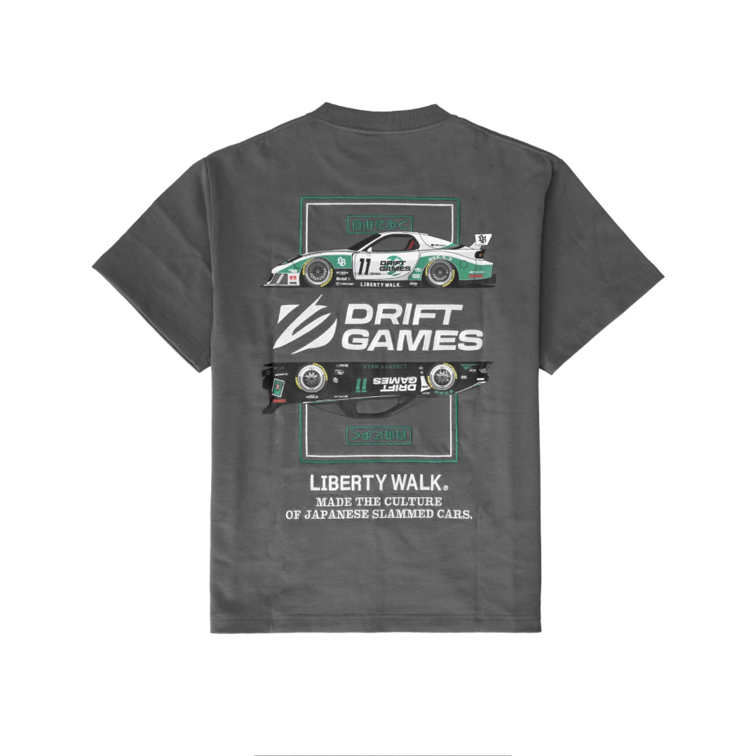 【LIBERTY WALK】0509發售新品DRIFT GAMES×LB FD&NSX Tee