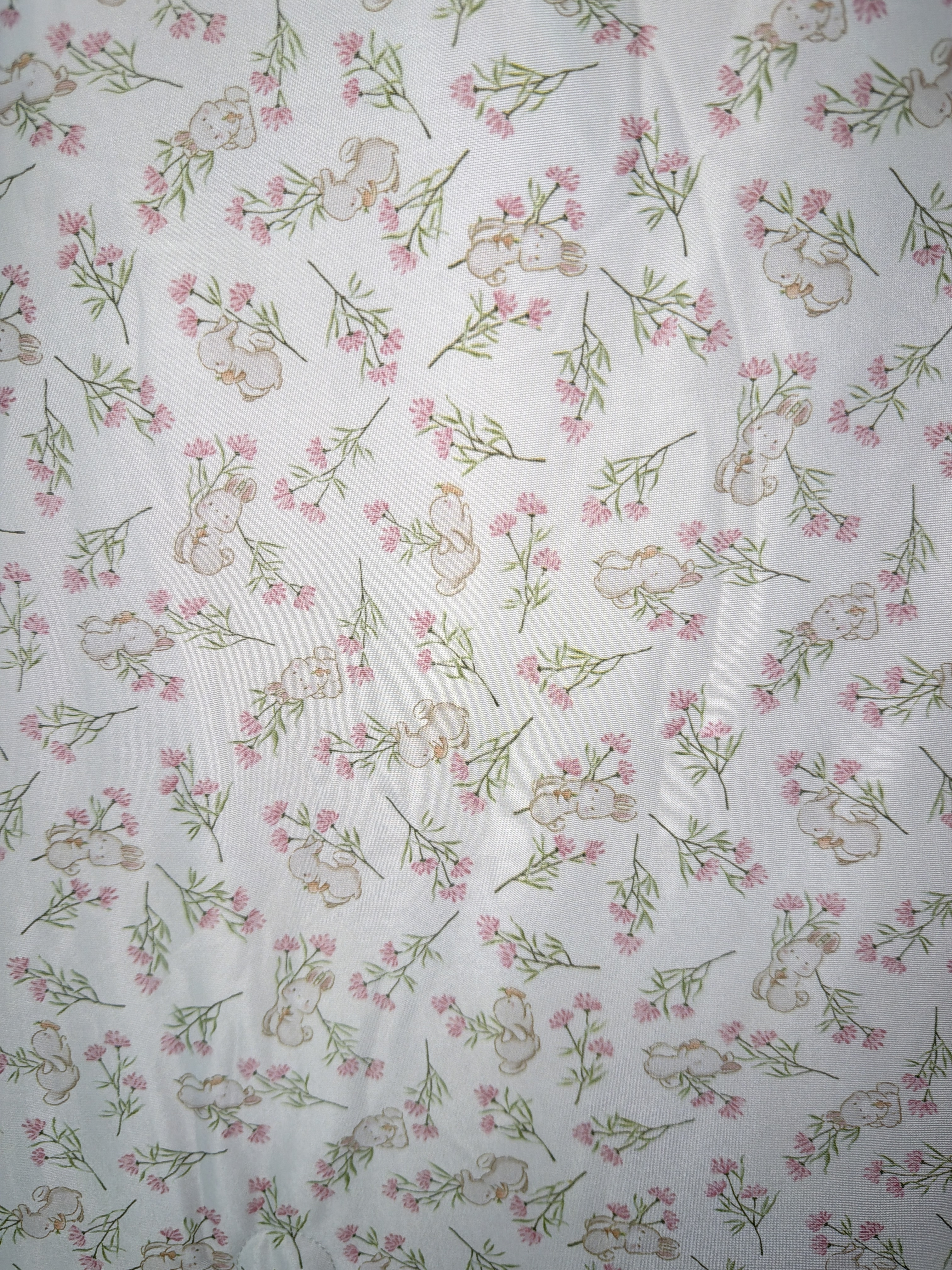 SX32 莫代爾碎花兔兔涼感被-粉色 (SS-150x200cm)