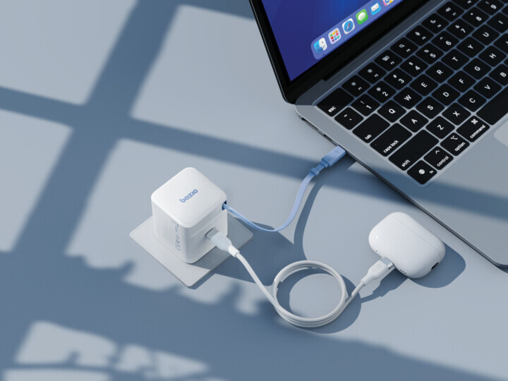 BAZIC GoPort Retrek 65W USB-C 快充插牆式充電器 (連帶70cm伸縮線)