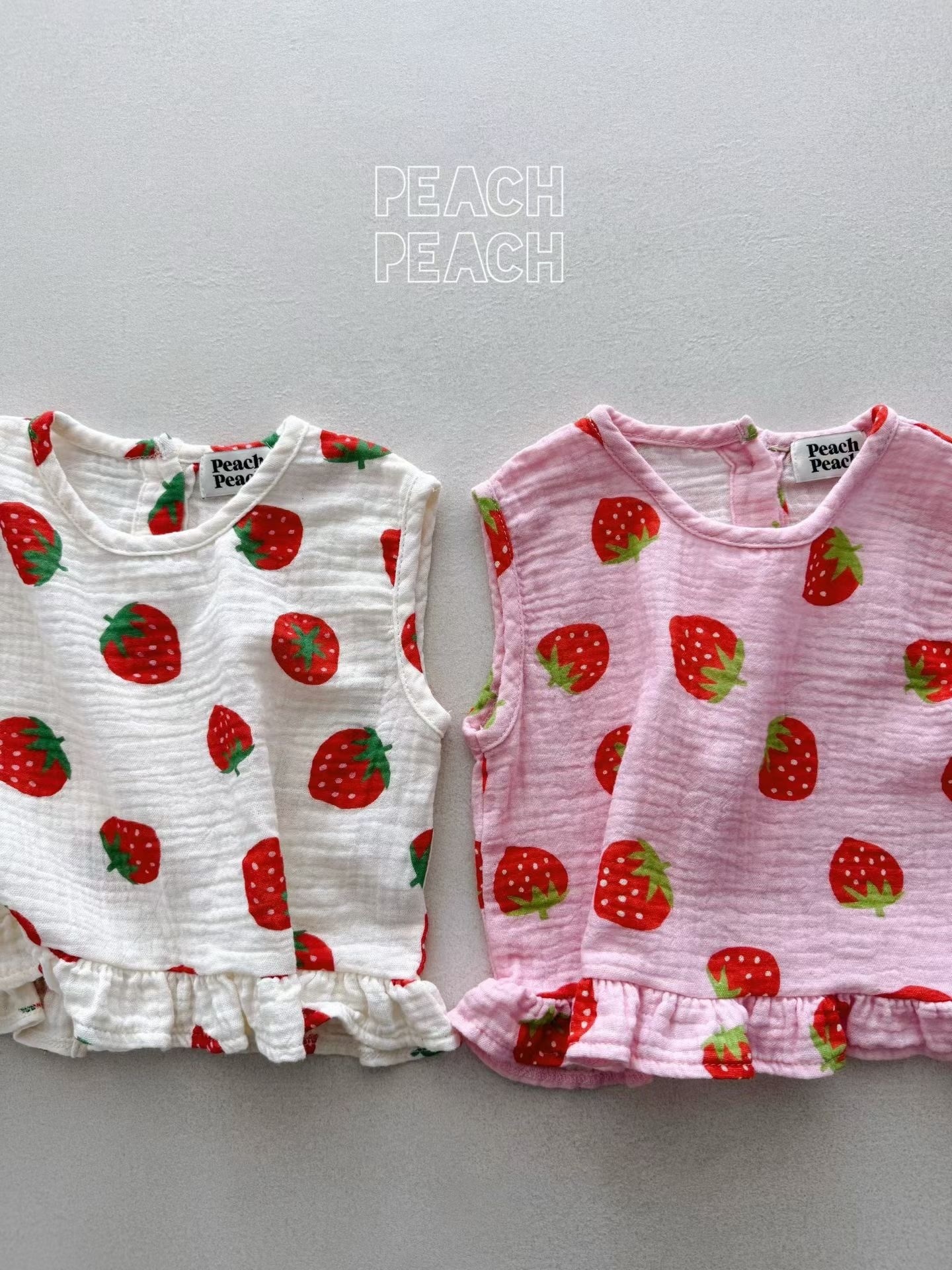 Peach Peach Strawberry Blouse