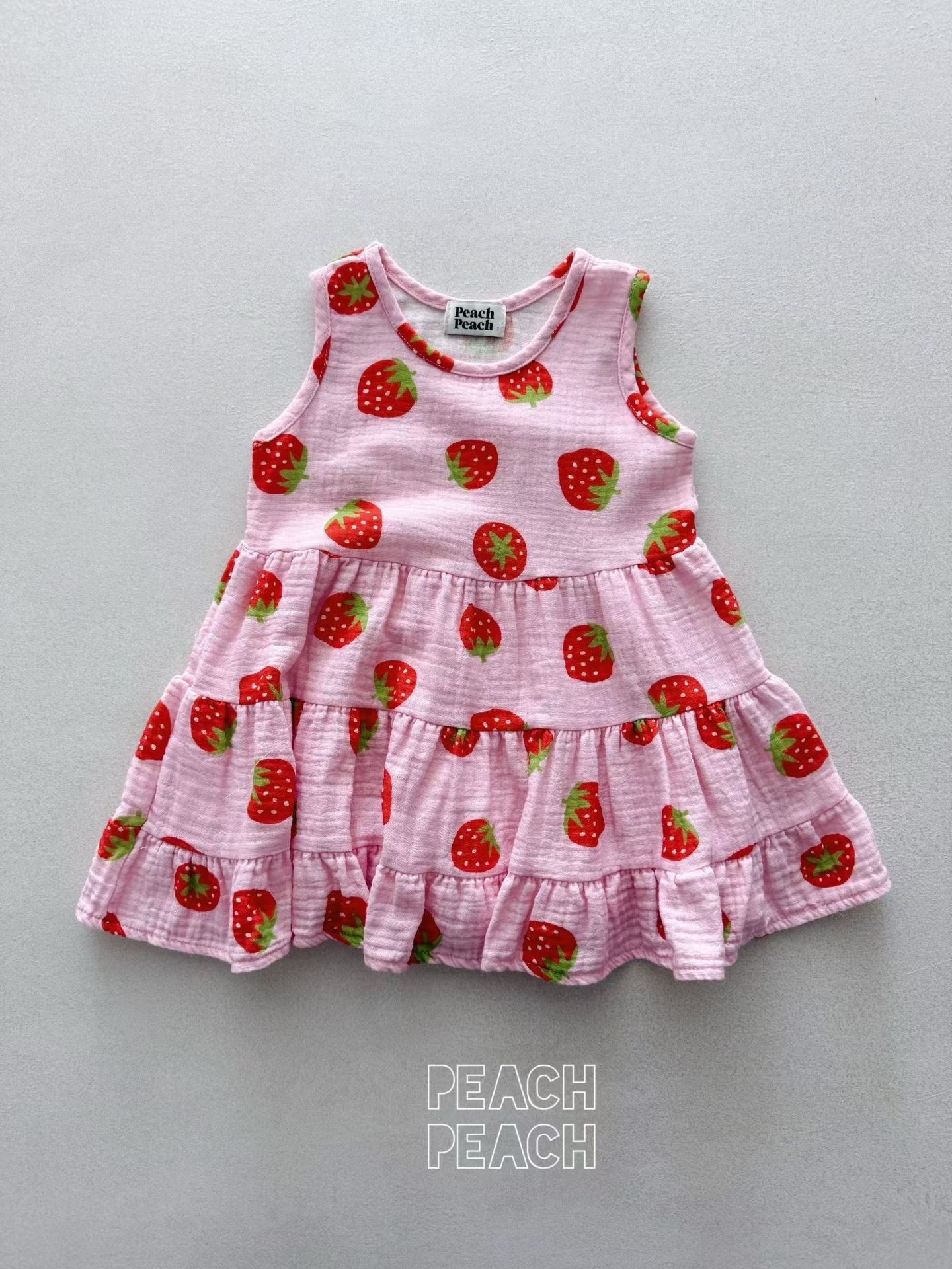 Peach Peach Strawberry Dress